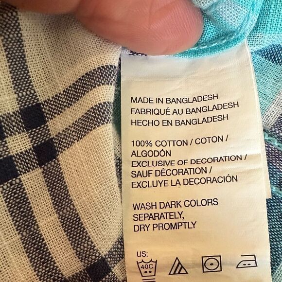 IZOD Mens Saltwater Relaxed Classics Short Sleeve Button-Down Blues/White XXL - Picture 5 of 7